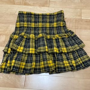 Bloomingdales AQUA ruffle mini skirt